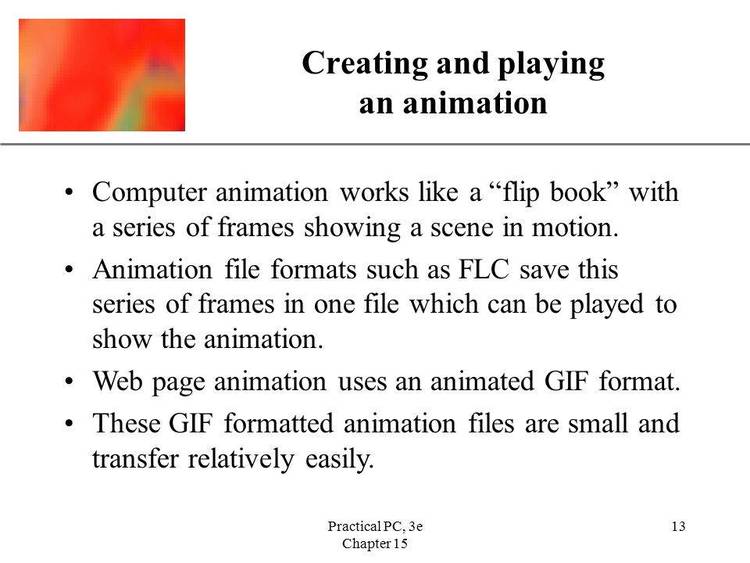 FLC animation file player.